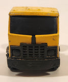 Vintage Buddy L Construction Semi Truck Yellow Pressed Steel Die Cast Toy Car Vehicle