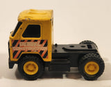 Vintage Buddy L Construction Semi Truck Yellow Pressed Steel Die Cast Toy Car Vehicle