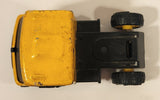 Vintage Buddy L Construction Semi Truck Yellow Pressed Steel Die Cast Toy Car Vehicle