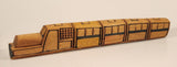Calea Ferată din Moldova CFM Train 13 1/2" Hand Carved Wood Toy