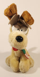 1990 McDonald's M-B Sales Paws Garfield Odie Reindeer 9 1/2" Tall Toy Plush Stuffed Character