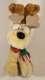 1990 McDonald's M-B Sales Paws Garfield Odie Reindeer 9 1/2" Tall Toy Plush Stuffed Character