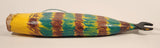 Kerras Jeffery of P.E.I. Folk Art Hand Painted Eastern White Cedar Wood Fish Carving with Wrench Tail