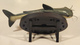 Gemmy Cool Catfish Animatronic Motion Activated Talking Singing Moving Fish On Animated Plaque Partially Working