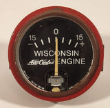 Vintage Faria Wisconsin Air Cooled Engine -15 to 15 Amps Ammeter Gauge Uncasville Conn, U.S.A.