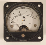 Vintage Toyo Tokyo Japan Analog Amp Ammeter Gauge M 0-17 Class 2.5 Est 1000V