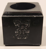 Aboriginal Native Spirit Bear Black Soapstone Candle Holder