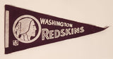 Vintage NFL Washington Redskins Burgundy Miniature 8 1/2" Flag Pennant Banner