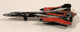 2000 Matchbox Skybusters SB-29 Lockheed Martin SR-71 Blackbird Fighter Jet Airplane Black and Red Die Cast Toy Aircraft