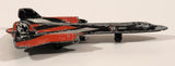 2000 Matchbox Skybusters SB-29 Lockheed Martin SR-71 Blackbird Fighter Jet Airplane Black and Red Die Cast Toy Aircraft