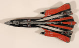 2000 Matchbox Skybusters SB-29 Lockheed Martin SR-71 Blackbird Fighter Jet Airplane Black and Red Die Cast Toy Aircraft