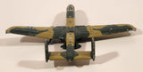 RealToy EL GH FZ224 A-10 Thunderbolt II Style Fighter Jet Airplane Olive Green with Camouflage Die Cast Toy Aircraft