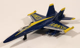 Maisto U.S. Navy F/A 18C Hornet Fighter Jet Airplane Blue and Yellow Die Cast Toy Aircraft