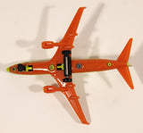 2007 Matchbox Boeing 737-800 Bolt Airways Airplane Fluorescent Yellow and Orange Die Cast Toy Aircraft