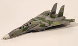 Unknown Brand NSAWC 10 F-14 Fighter Jet Airplane Olive Green with Camouflage Die Cast Toy Aircraft with Folding Wings