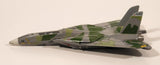 Unknown Brand NSAWC 10 F-14 Fighter Jet Airplane Olive Green with Camouflage Die Cast Toy Aircraft with Folding Wings