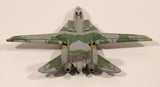 Unknown Brand NSAWC 10 F-14 Fighter Jet Airplane Olive Green with Camouflage Die Cast Toy Aircraft with Folding Wings