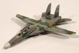 Unknown Brand NSAWC 10 F-14 Fighter Jet Airplane Olive Green with Camouflage Die Cast Toy Aircraft with Folding Wings