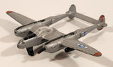 Zee Toys A254 P-38 Lightning Fighter Jet Airplane Silver Die Cast Toy Aircraft
