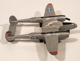 Zee Toys A254 P-38 Lightning Fighter Jet Airplane Silver Die Cast Toy Aircraft