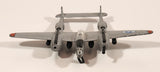 Zee Toys A254 P-38 Lightning Fighter Jet Airplane Silver Die Cast Toy Aircraft