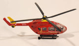 Siku Helicopter County Air Ambulance Red Die Cast Toy Aircraft Busted Off Rear Wing