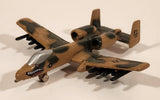 Zee Toys A142 ELK175 A-10 Thunderbolt II Style Fighter Jet Airplane Olive Green with Camouflage Die Cast Toy Aircraft