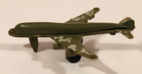 Unknown Brand KC-767 Style Military Cargo Airplane Olive Green with Camouflage Plastic Toy Aircraft
