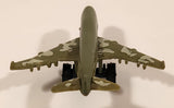 Unknown Brand KC-767 Style Military Cargo Airplane Olive Green with Camouflage Plastic Toy Aircraft