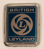 Vintage British Leyland Blue Metal Emblem Nameplate Badge Logo OEM No Pins