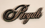 c. 1975 Oldsmobile Delta 88 Cutlass Royale Plastic Metal Look Rear Emblem Nameplate Badge Logo OEM