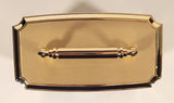 Vintage Bulova Quartz Westminster Melody Gold Tone Carriage Clock Model B7454 New in Box
