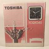 Vintage Toshiba Quartz Glow In The Dark Hands Wall or Desk Alarm Clock Model TCQ-104S New in Box