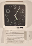 Vintage Toshiba Quartz Glow In The Dark Hands Wall or Desk Alarm Clock Model TCQ-104S New in Box
