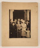 Vintage Black and White 6" x 7 3/4" Wedding Photo On Backing