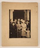 Vintage Black and White 6" x 7 3/4" Wedding Photo On Backing