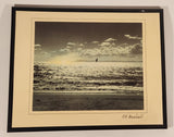 CG Maxwell Ocean Bird Flying Above Waves At The Beach 7 3/4" x 9 3/4" Framed Art Print