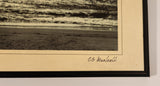 CG Maxwell Ocean Bird Flying Above Waves At The Beach 7 3/4" x 9 3/4" Framed Art Print