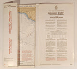 1993 Canadian Hydrographic Service Straight Of Georgia Sunshine Coast Vancouver Harbour To/A Isolation Sound Map Package
