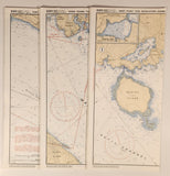1993 Canadian Hydrographic Service Straight Of Georgia Sunshine Coast Vancouver Harbour To/A Isolation Sound Map Package