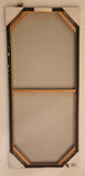Textured Abstract Gold and Silver Landscape with Flowers and Small Creek 15 1/2" x 36" Art on Canvas