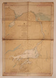 Vintage 1970 Canadian Hydro Graphic Service Masset Sound And Inlet British Columbia 29" x 42" Paper Map