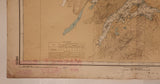 Vintage 1970 Canadian Hydro Graphic Service Masset Sound And Inlet British Columbia 29" x 42" Paper Map