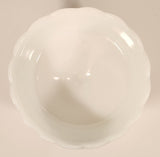 Antique E. O. Brody Co. M 6000 Cleveland Ohio U.S.A. Embossed White Milk Glass Pedestal Candy Dish