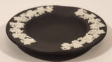 Vintage Wedgwood Jasperware Black with White Design 3 1/2" Ashtray