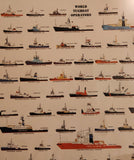 2003 Nick Olson Olson Tugboat Poster Company World Tugboat Operators 24" x 30" Framed Poster Picture