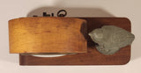 Rare Antique Blessing Metal Bird Wood Based Wind Up Alarm Desk Clock Made in West Germany