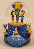 2001 Hallmark Disney Walt's 100th Birthday Mickey Minnie Pinocchio Cinderella Tinkerbell 6 3/4" Tall Musical Resin Snow Globe New in Box
