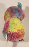 TY Silk Rodney Hamster Pink Green Blue Rainbow 6" Stuffed Plush Toy