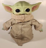 2021 Mattel LucasFilm Star Wars The Mandalorian Yoda The Child Grogu 12" Stuffed Plush Beanie Toy with Rubber Head